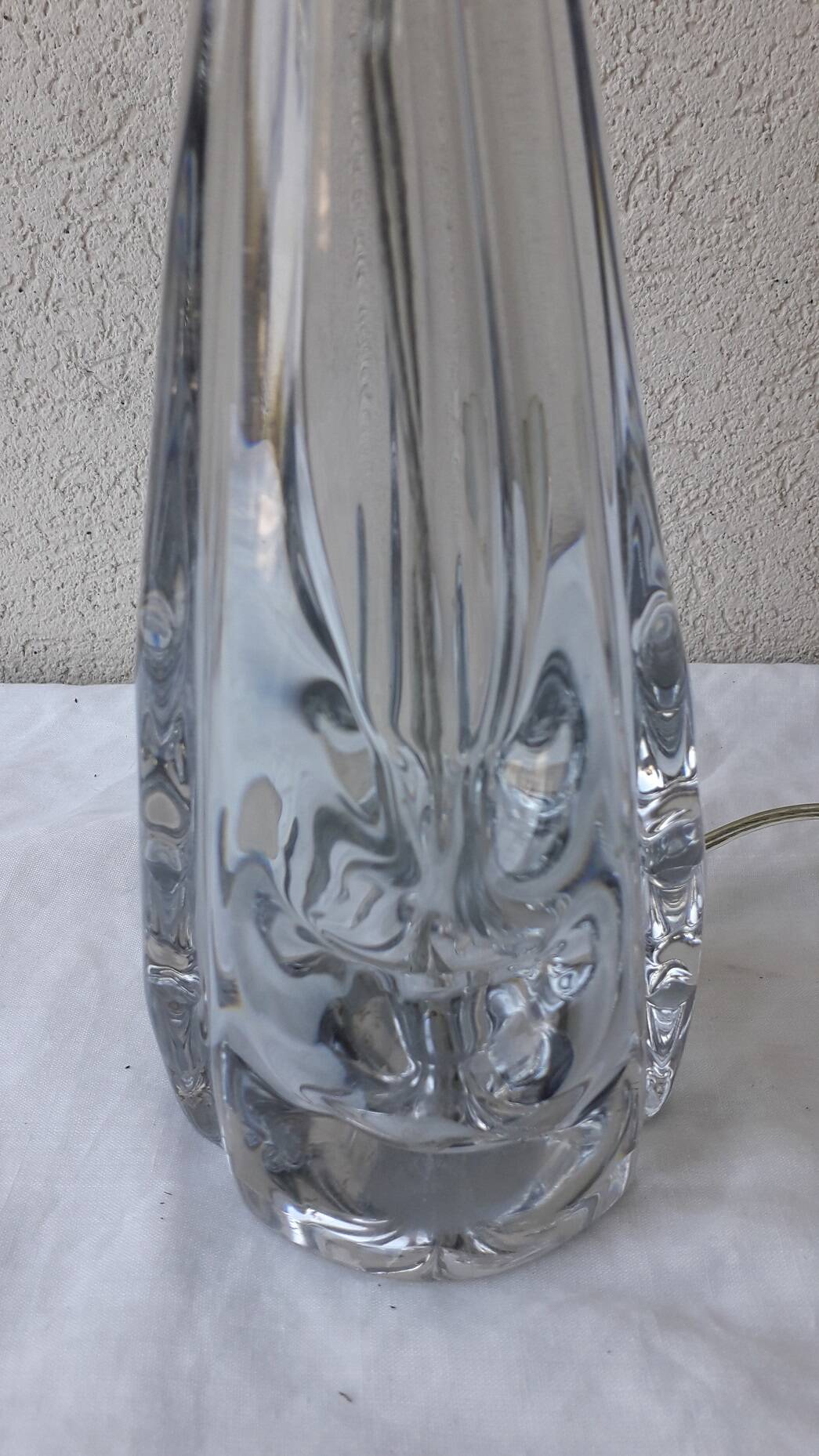 Lamp base in crystal Ile de France