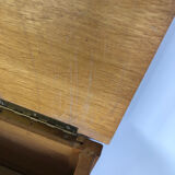 Toy chest with rattan feet retro 50