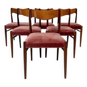 Ensemble de 6 chaises - manger danoise