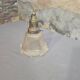 Suspension holophane verre et laiton