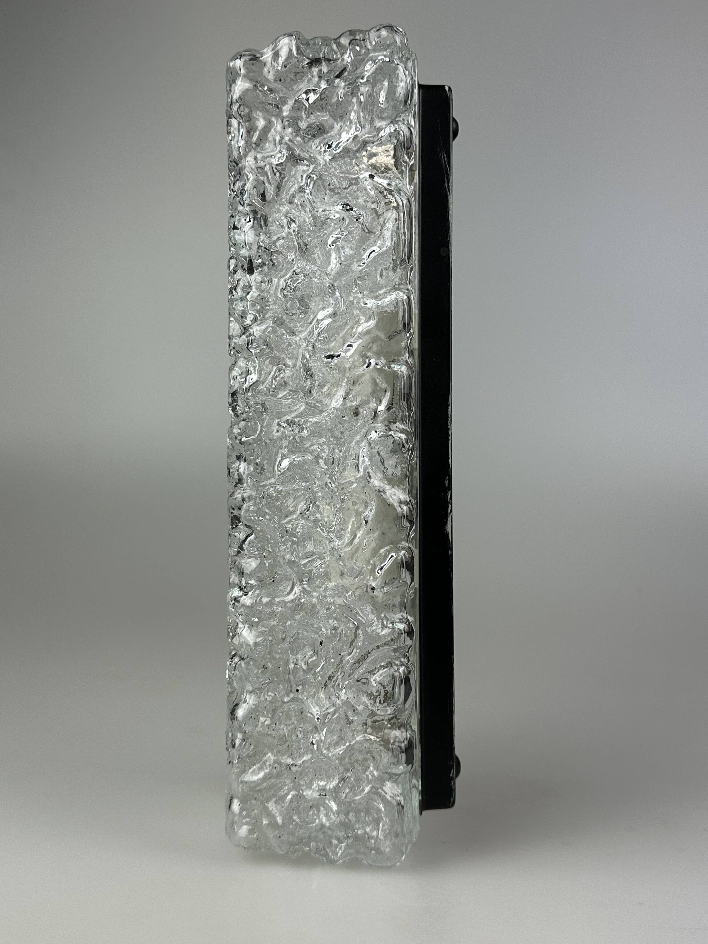 60s 70s wall lamp wall light by Glashütte Limburg Germany Space Age
