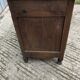 Antique Louis XV low chestnut sideboard with 2 doors and 1 drawer.