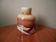 Contemporary design ceramic vase handcrafted minimalist shape brown tones