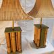 Pair of large oriental-inspired lamps