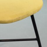 Elegant Italian Midcentury Yellow Side Chair