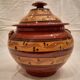 Old glazed terracotta lid jar, 25cm diameter, TBE