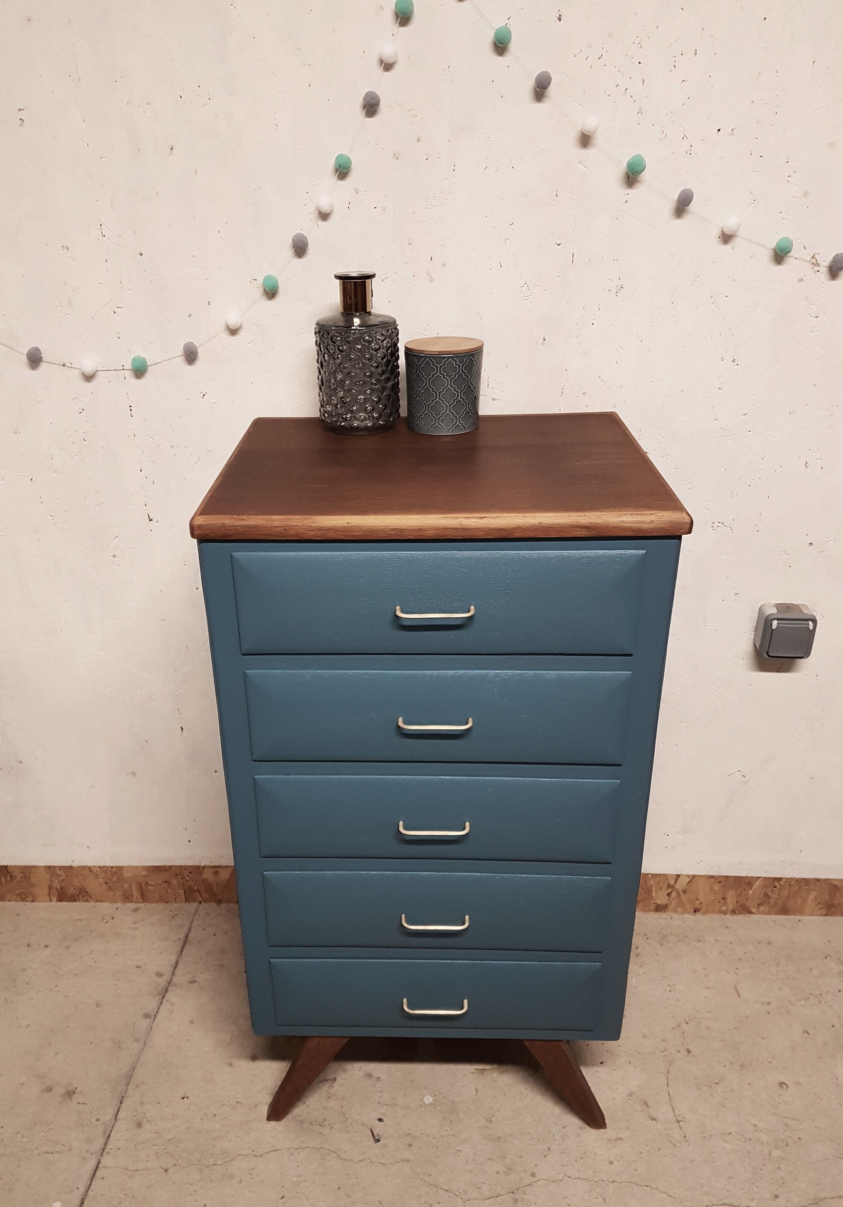 Vintage compass feet chiffonier