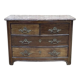 Regency period chest of drawers in amaranth and marble top - 18th century