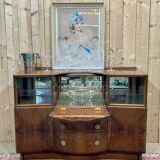 1950s English Walnut Bar