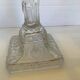 Antique moulded glass candlestick