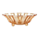 Art Deco fruit bowl, glass, Val Saint Lambert, Belgium, 1950s