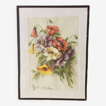 Vintage floral frame