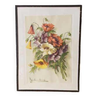 Vintage floral frame