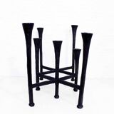 Scandinavian black metal candlestick