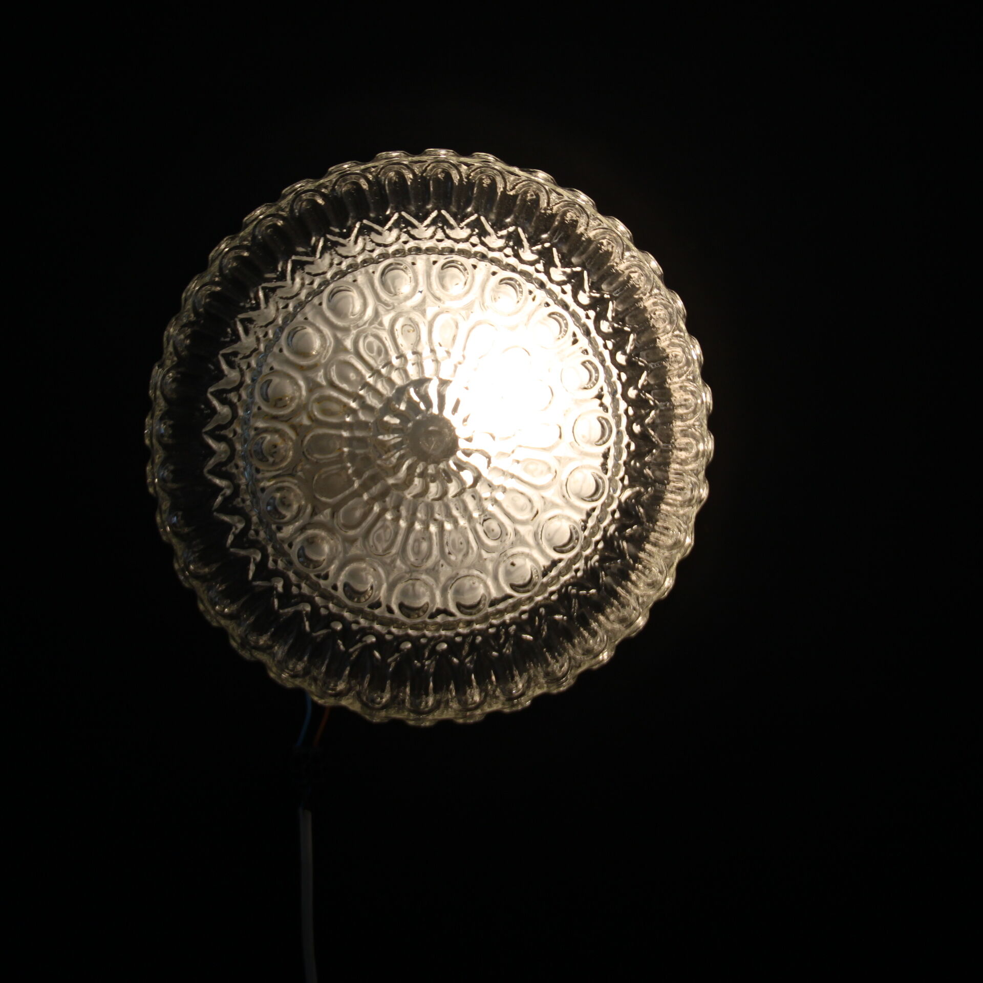 Round ceiling lamp, seventies