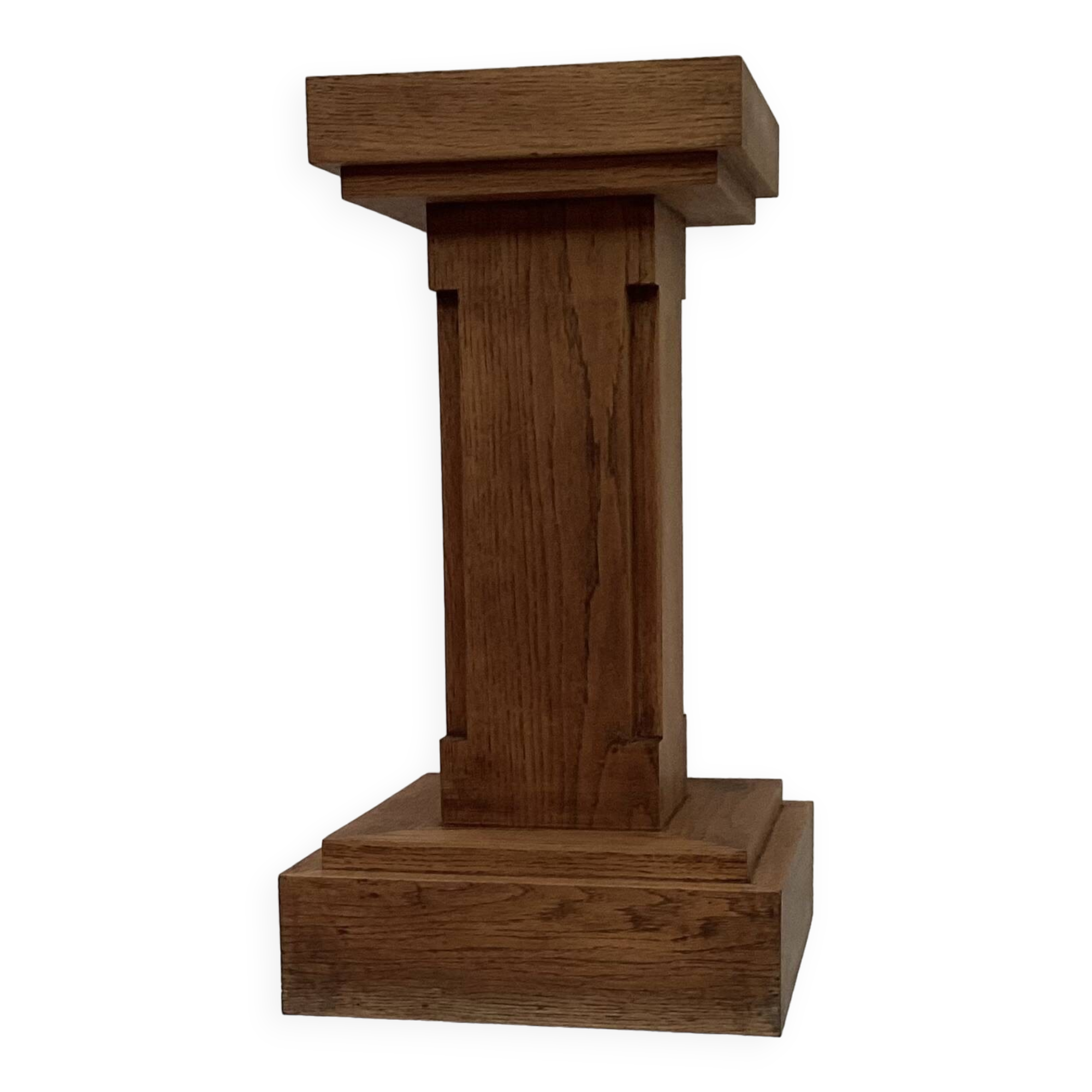 Oak wood column dimensions: height -70cm - width -38cm-
