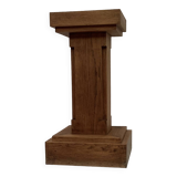 Oak wood column dimensions: height -70cm - width -38cm-