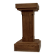 Oak wood column dimensions: height -70cm - width -38cm-