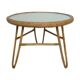 Table basse, guéridon tripode en rotin des années 70