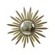 Mid Century Copper Plated Metal Sun Mirror Deknudt Convex 55cm