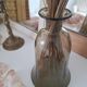 Khaki glass vase