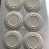 6 flat plates Gien France