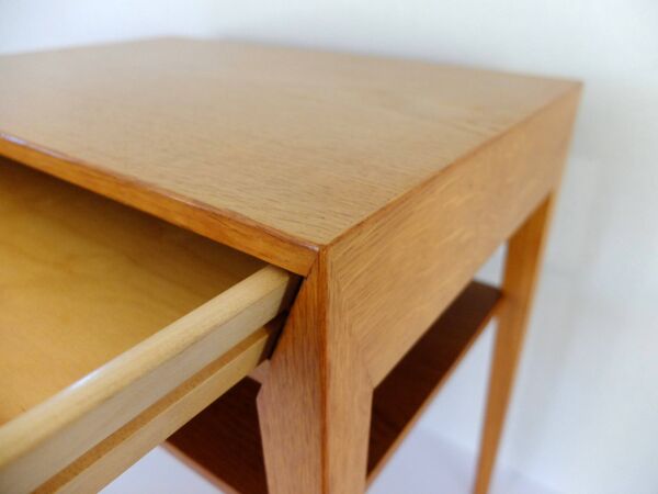 Severin Hansen, Table chevet  Scandinave 1950 En Chêne