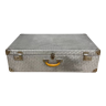 Vintage xxl suitcase in corked aluminum