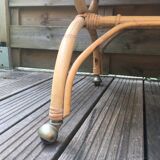 Vintage rattan basket