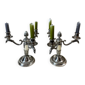 Paire de chandelier