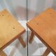 Duo de tabourets de fabrication artisanale 1970