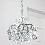 Petit chandelier en cristal viennois vintage, années 1970
