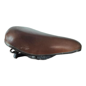 Selle de vélo ancienne vintage en cuir avec son système de ressorts