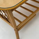 Bamboo Coffee Table with Pine Wood Top