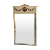 Style Louis XVI era Pier XIX in boistet lacquered gilded stucco