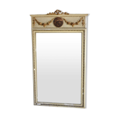 Style Louis XVI era Pier XIX in boistet lacquered gilded stucco