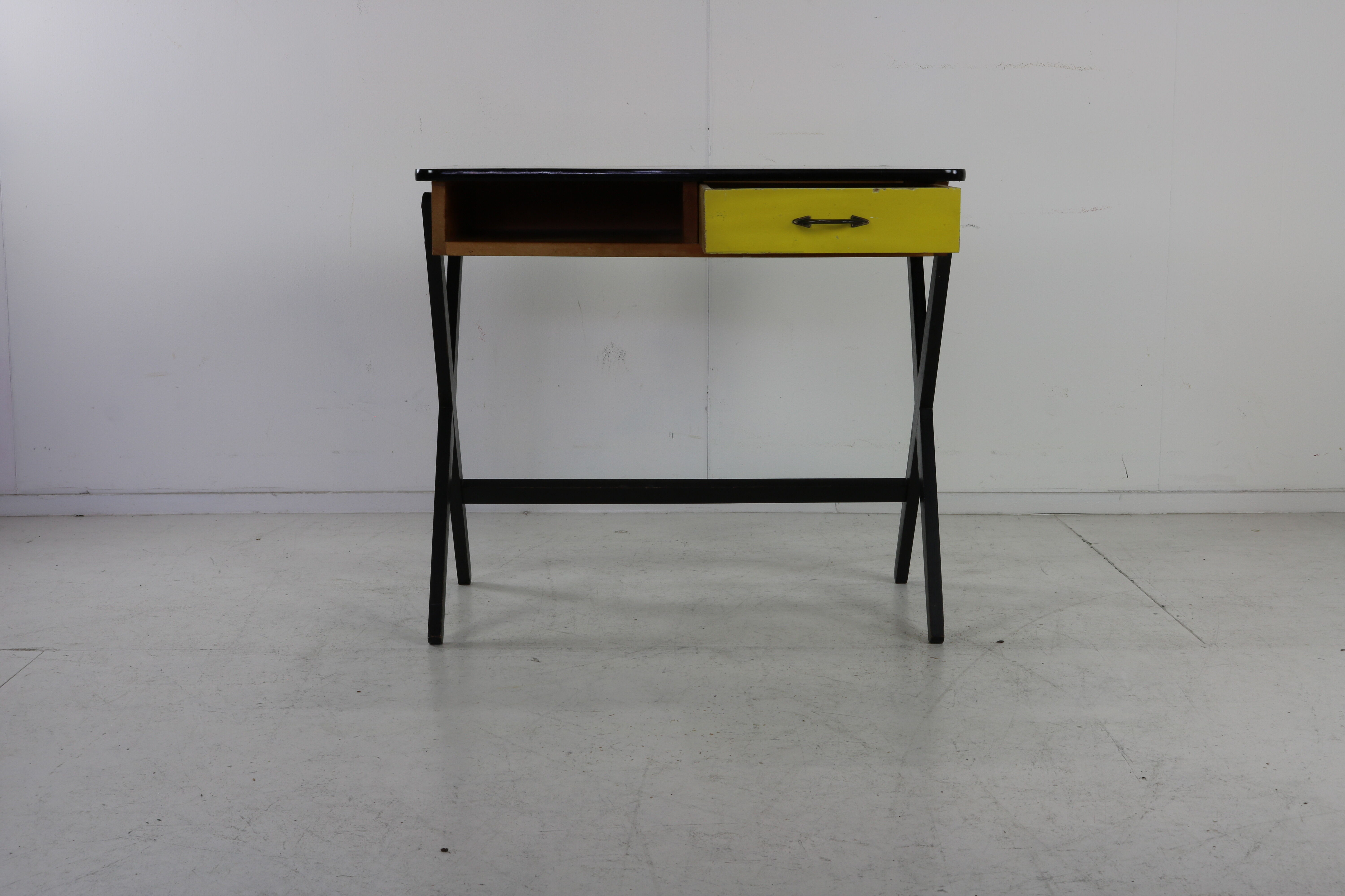 Mid century wooden desk by Coen de Vries for Devo Holland