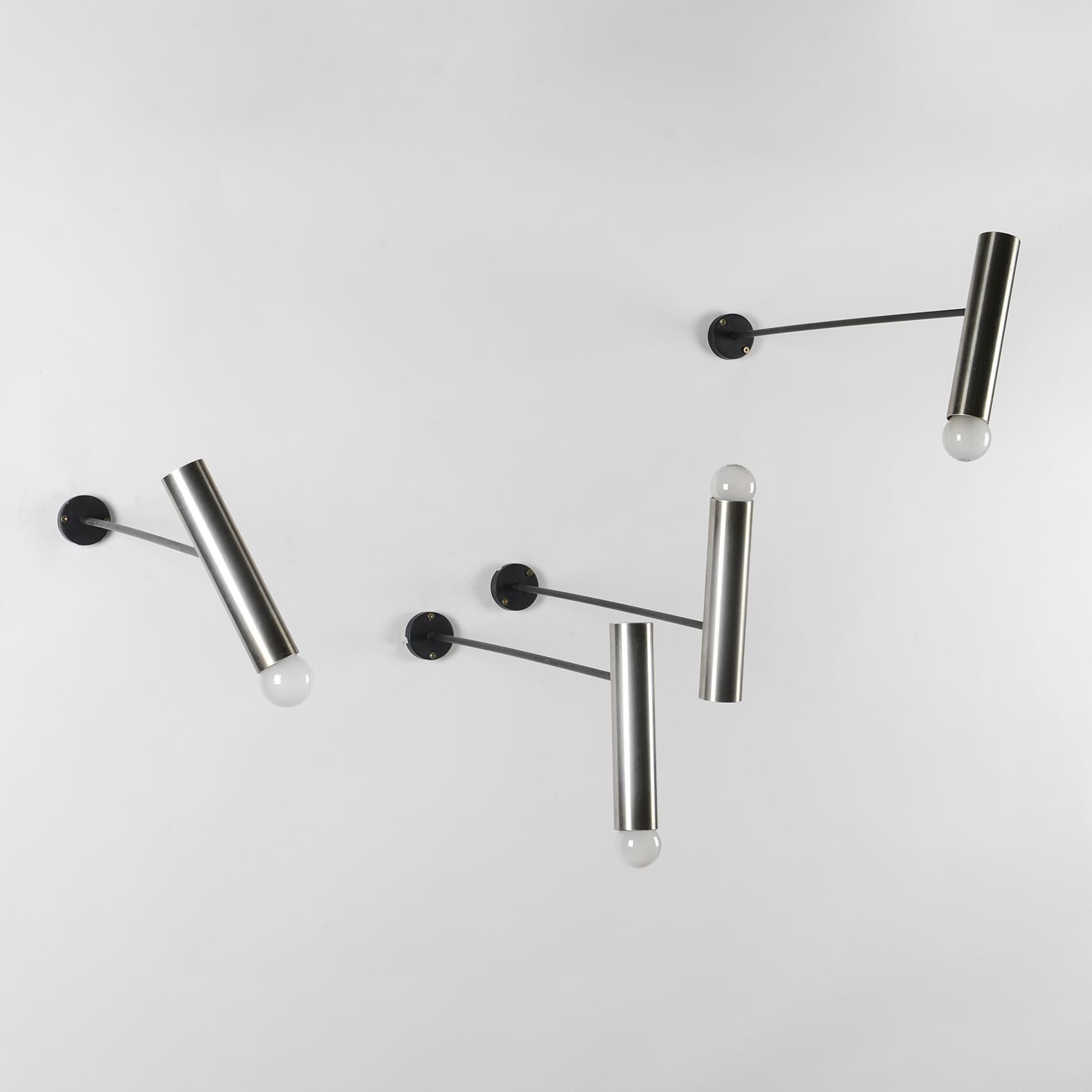 Pair of 1950s arm sconces, Parscot France