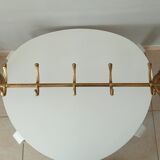 Coat rack in solid brass gilded 50s