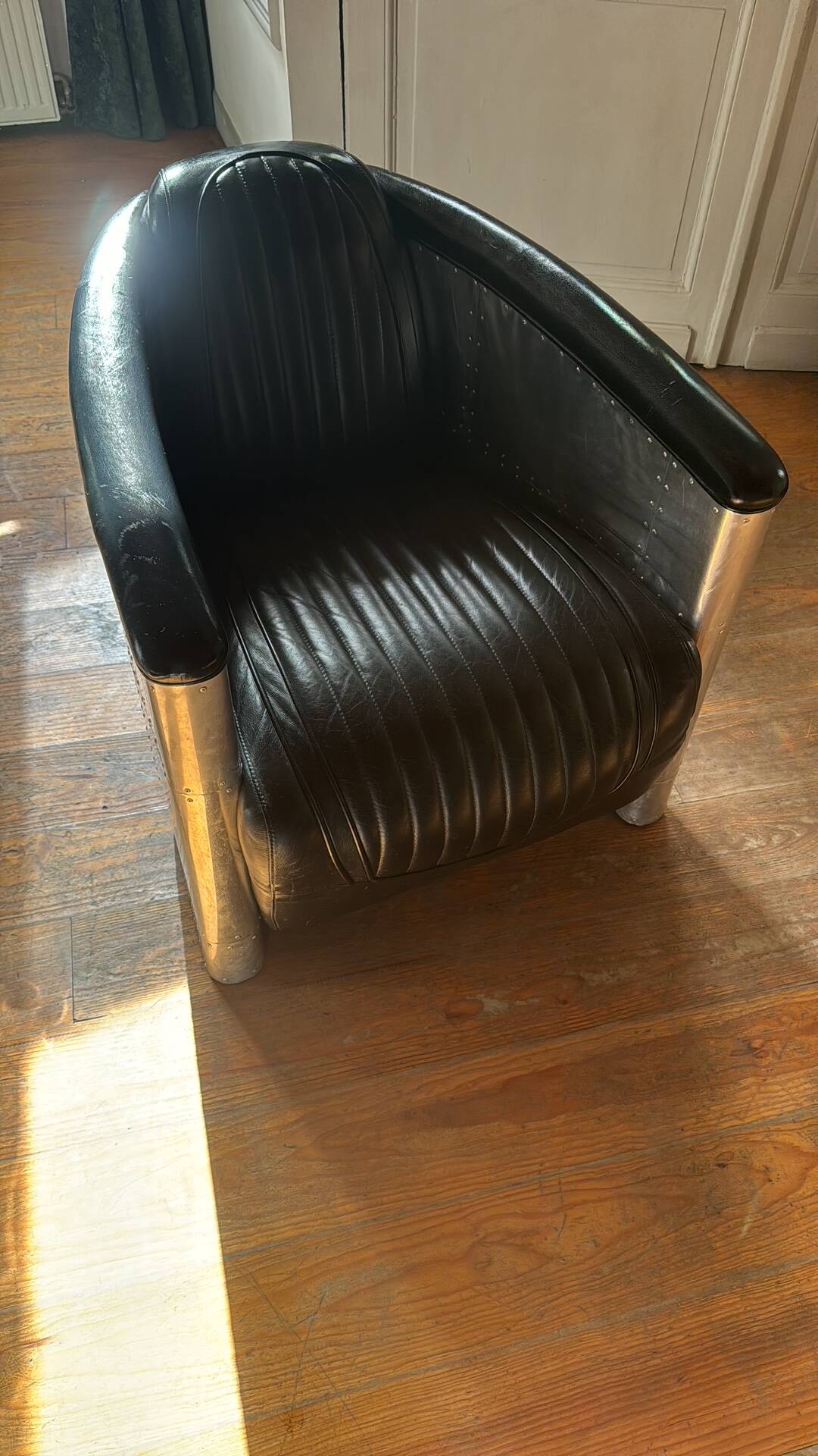 Fauteuil club aviateur