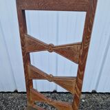 Set of 6 modernist chairs in solid oak with high backs from the 50s
