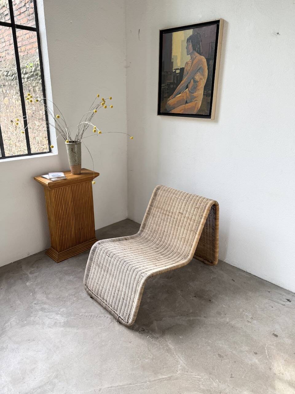Hestra woven wicker armchair by Ikea 1982