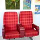 Vintage Air France aircraft chairs