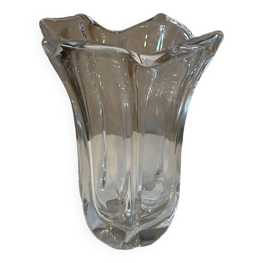 Grand vase en cristal signé Saint Louis