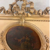 Large old Trumeau mirror Louis XVI style 1900 era