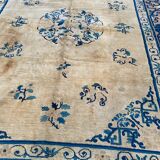 Tapis ancien chinois pékin fait main 194x260 cm