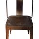 Vintage industrial iron chair from the 60s Italy