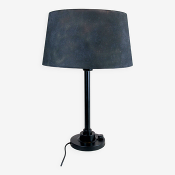 Black table lamp, Jumo, Modern, France 1980