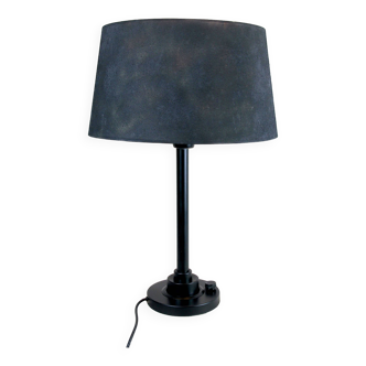 Black table lamp, Jumo, Modern, France 1980