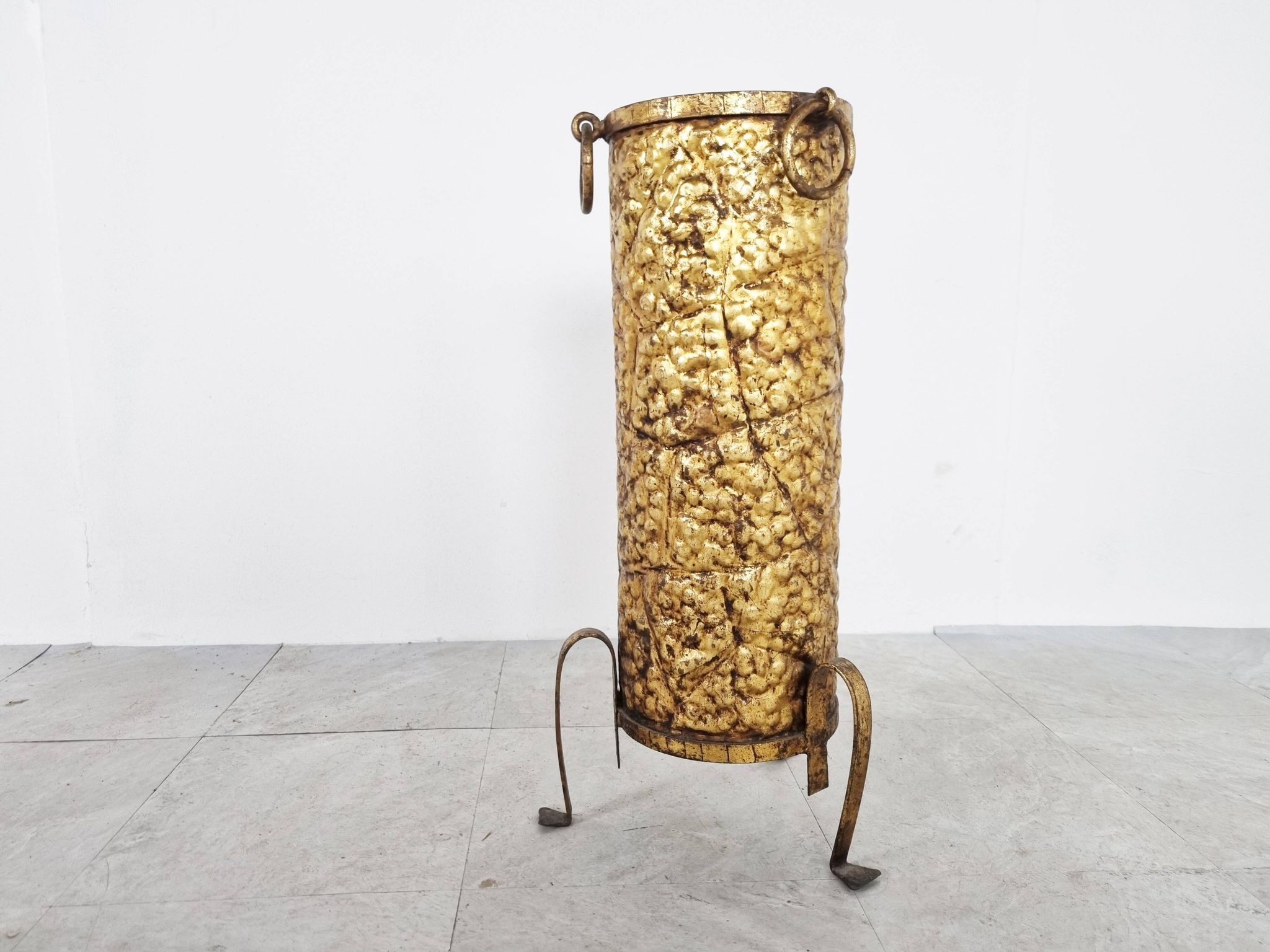 Mid-century copper umbrella stand, 1960s